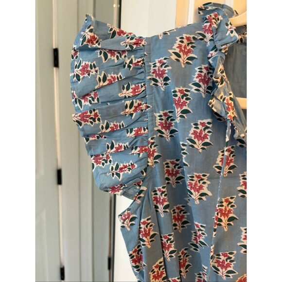 NWOT Marea Sarah flutter sleeve dress, Med $218 B17 - Picture 6 of 10